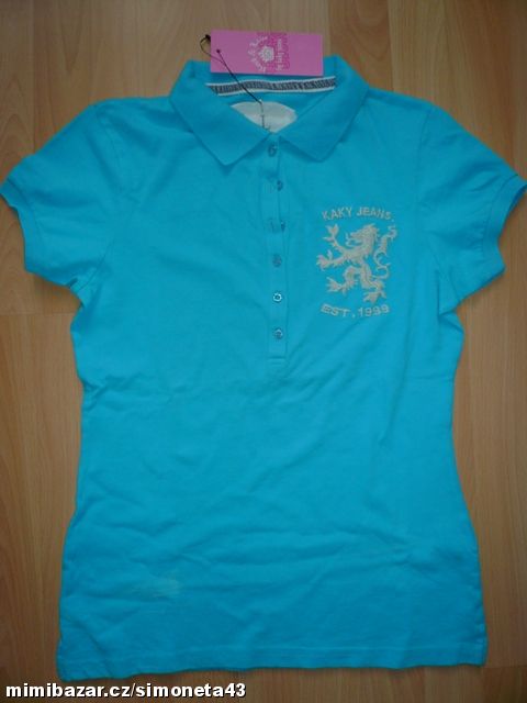 KAKY JEANS POLO tričko modré - vel. L