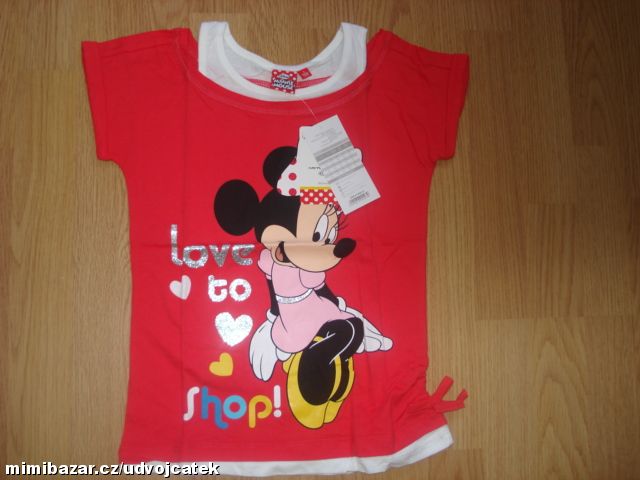 Prodám krásné tričko Minnie vel. 128