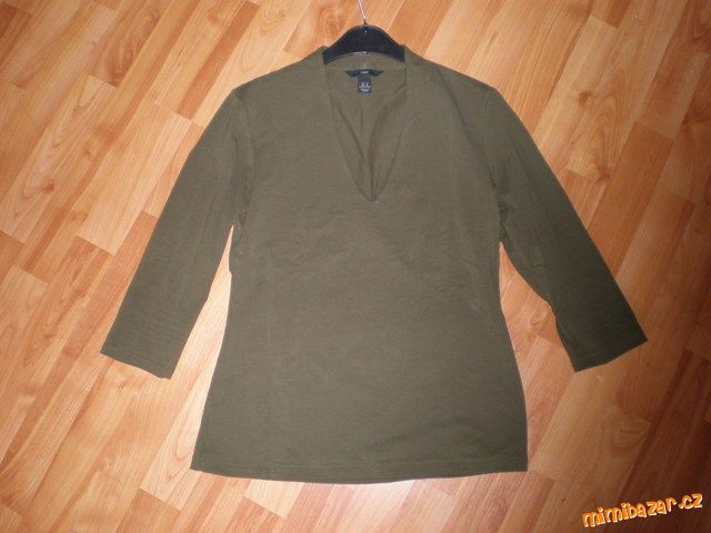 khaki elegantní tričko