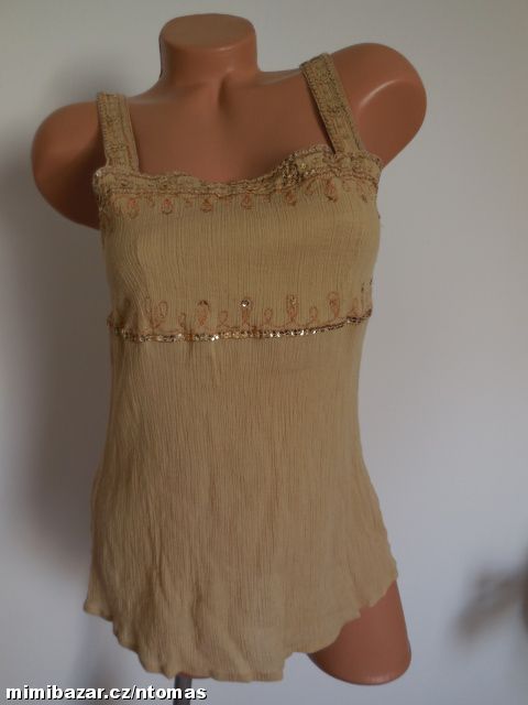 cherokee medový top s flitry V.42