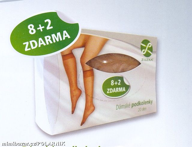 Punčochové podkolenky 8 + 2 zdarma