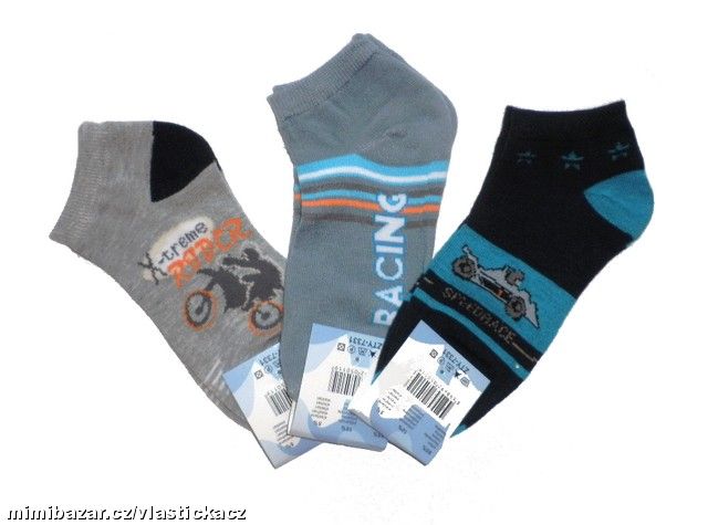 CHLAPECKÉ PONOŽKY 3páry vel.26-27