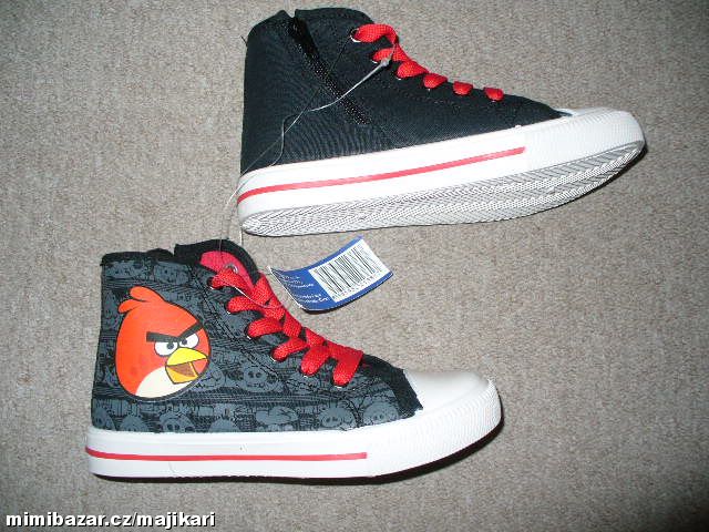 Tenisky plátěné Angry Birds vel.30