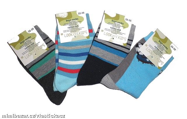 CHLAPECKÉ PONOŽKY 4páry vel.26-27
