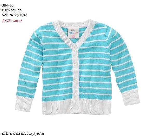 Tyrkysový svetr svetřík