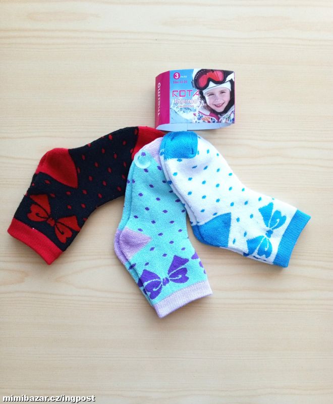 THERMO PONOŽKY vel. 23/26 - 3 BALENÍ