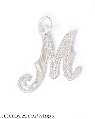 Písmeno M - stříbro 925/1000