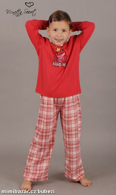 Dětské bavlněné pyžamo dlouhé kalhoty a rukávy