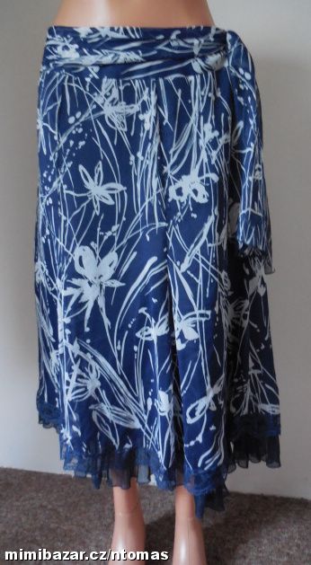 Simon Jeffery modrá sukně s podšívkou V.40