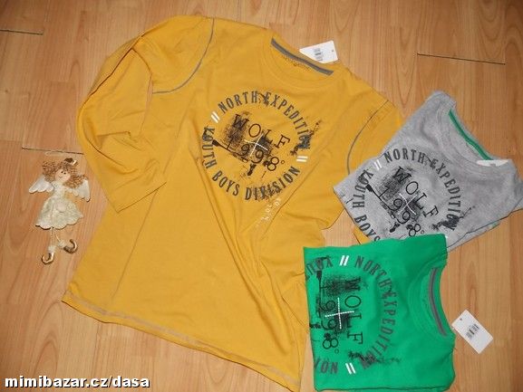 TRIČKO WOLF WOLF SKLADEM V /140/ šedé