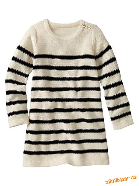 Svetrové proužkované šatičky GAP