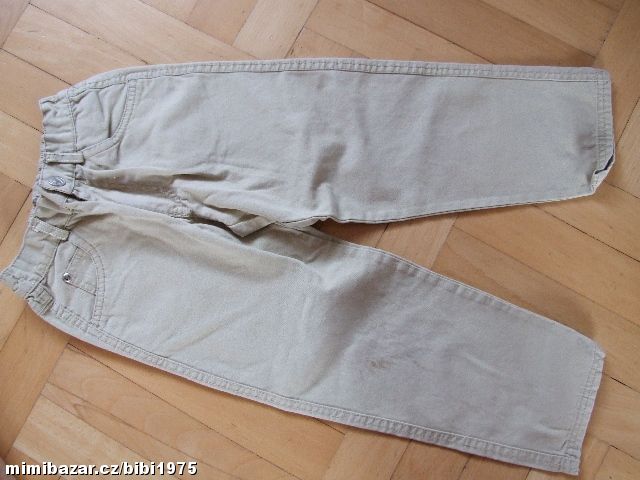 Béžové džíny, vel. 110cm.