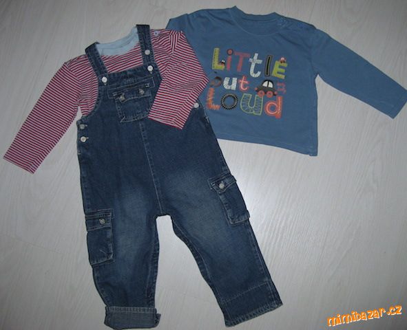 Komplet CHEROKEE - riflové lacláče + 2x triko