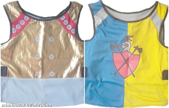 Karnevalová oboustranná vesta pro rytíře