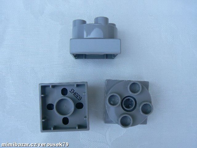 Duplo - 2x2 otočná kostka šedivá - 6022244