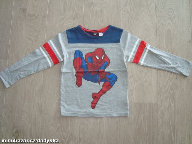 TRIČKO SPIDER-MAN od H&M vel. 122/128