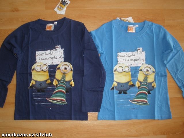 Chlapecké triko MIMONI dlouhý rukáv vel. 116