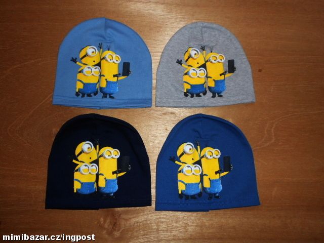 BAVLNĚNÁ ČEPICE MIMONI 3-8 LET /K3828/