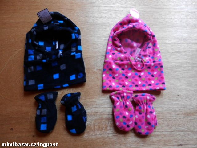 FLEECOVÁ KUKLA S RUKAVICEMI 3-5 LET /K4033/