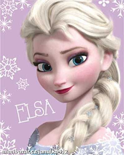 Měkkoučká deka ELSA - LEDOVÉ KRÁLOVSTVÍ