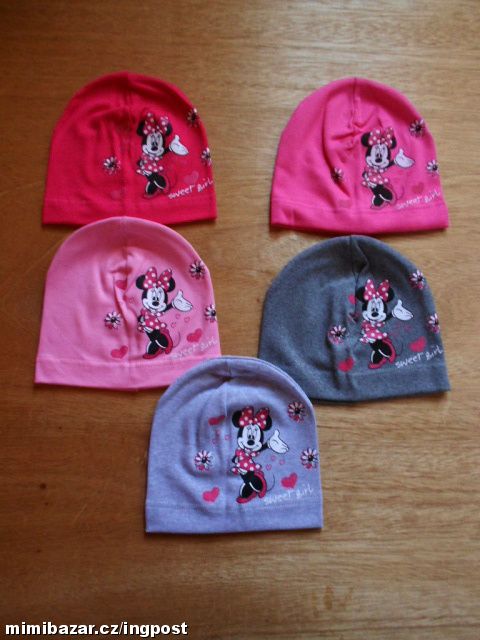 BAVLNĚNÁ ČEPICE MICKEY vel. 3-8 LET /K4287/