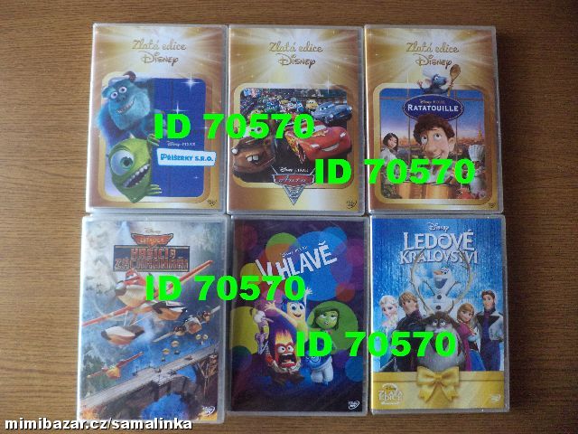  + + DVD PIXAR DISNEY - JEDNOTLIVĚ + 