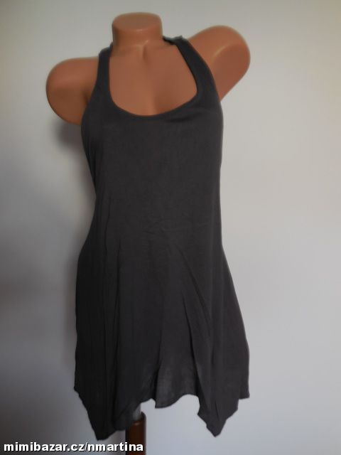 Atmosphere šedá tunika s flitry V.40