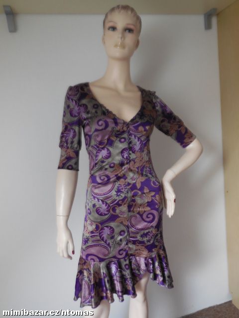 MNG splývavé hladké šaty V.S