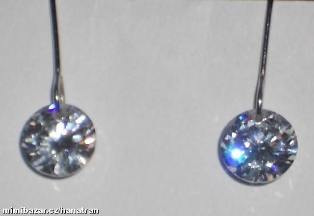 stříbro 925 - stříbrné naušnice - cubic zirconia