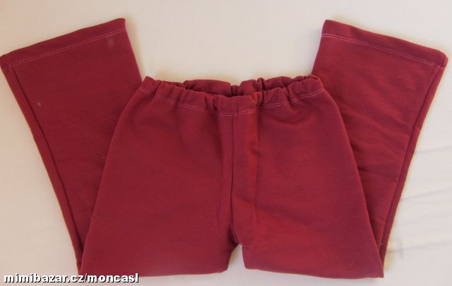 Dívčí tepláky vínové100% bavlna