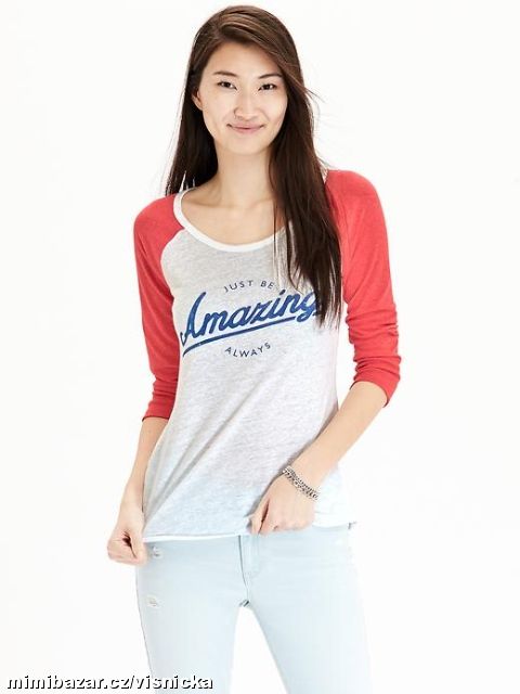 BASEBALLOVÉ TRIKO OLD NAVY S 3/4 RUKÁVEM