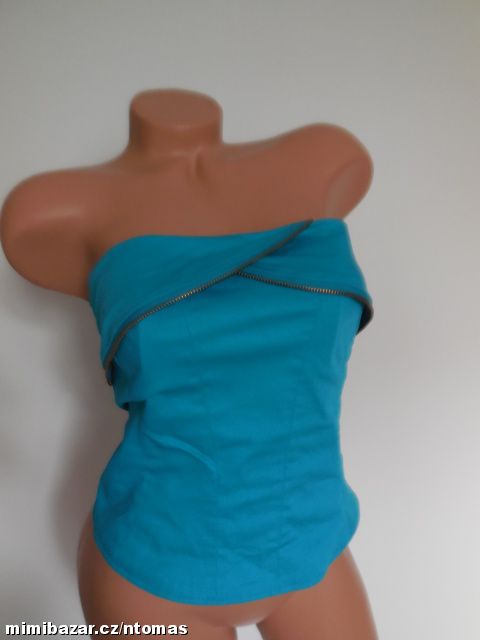 Plátěný, lehce pružný korzetový top, M + S v.38