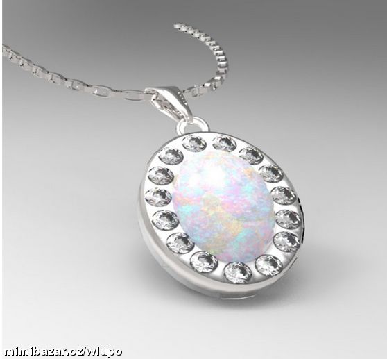 Opal - krásný přívěsek stříbro 925/1000-SKLADEM