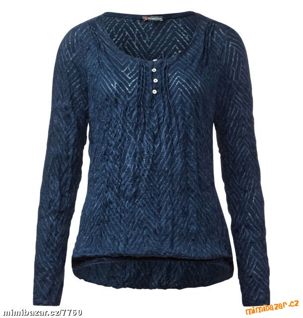 Mačkané, crash tmavě modré triko n.o.v.é.