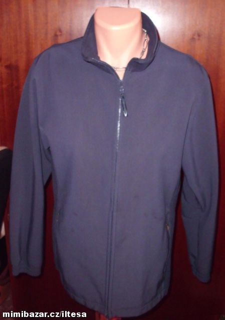 SOFTSHELLOVÁ TM. MODRÁ ZNAČKOVÁ BUNDA