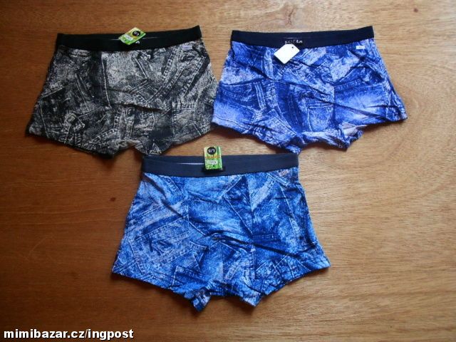 BAMBUSOVÉ BOXERKY V STYLU RIFLOVÝCH KRAŤAS 104/116