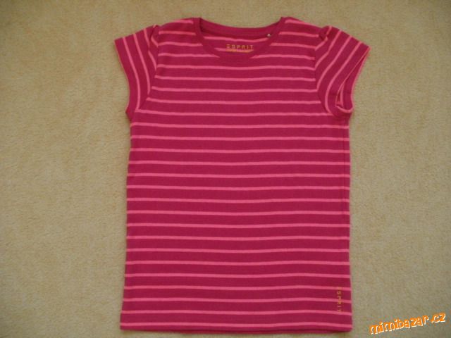 N.O.V.É. Růžové tričko Esprit s kr. rukávem