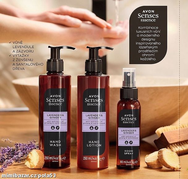 NOVINKA sada s vůní levandule a zázvoru