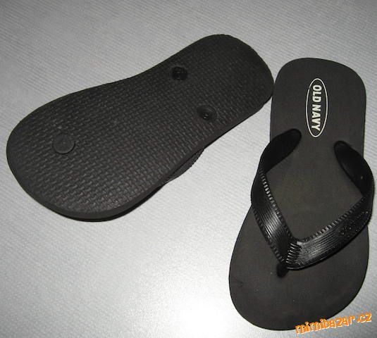 Černé značkové žabky OLD NAVY - podrážka 17, 5 cm