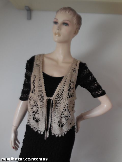 New look krajková svetrová vesta V.L