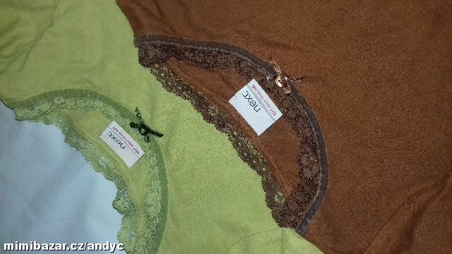 NEXT 2 pack trička dl. rukáv vel. 12-18 měs