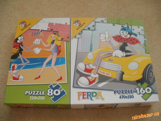 Puzzle Ferda Mravenec + Beruška 80 + 160 dílků