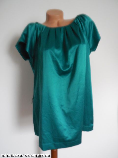 F&F saténová zelená tunika V.42