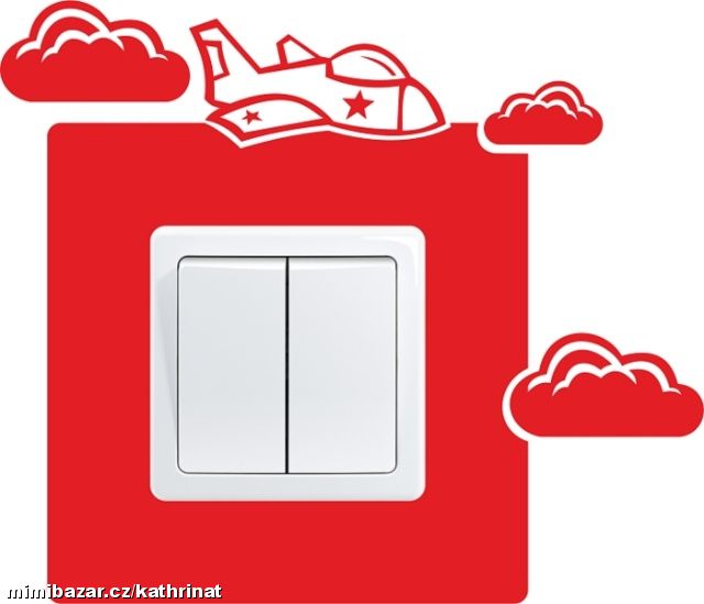 STÍHAČKA - Samolepka na vypínač