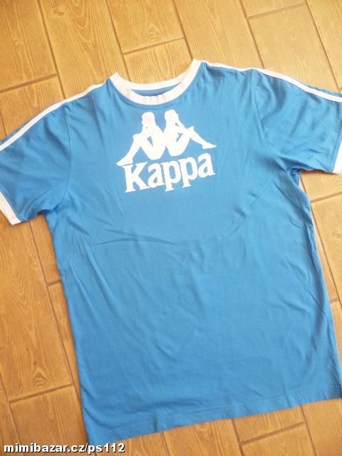 krásné modré triko Kappa vel. M vel. medium