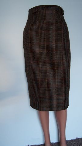 XS zimní sukně vyšší pas, čistá střižní vlna