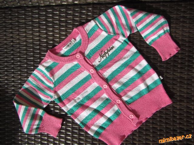 pruhovaný svetr na knoflíky Noppies 98