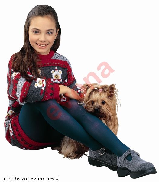 Dívčí punčochové kalhoty TERKA ČERNÉ