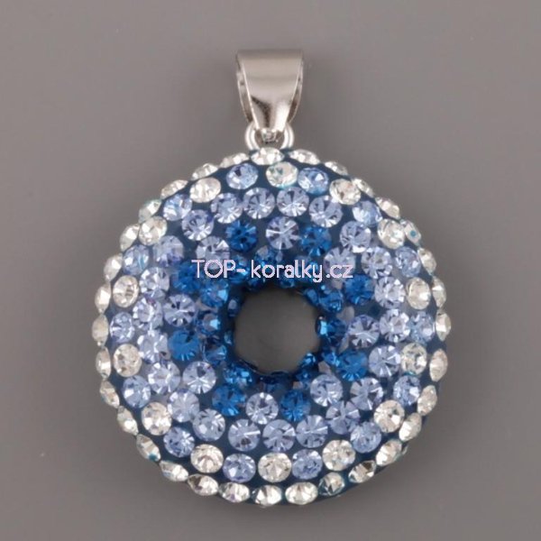 Kolečko s kamínky - gradované Capri Blue-SKLADEM