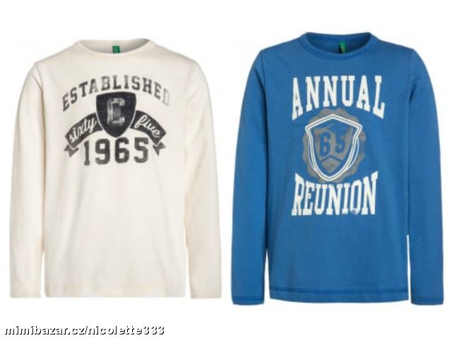 Tričko Benetton - XXS, XS, S, M, L, XL, 2XL, 3XL